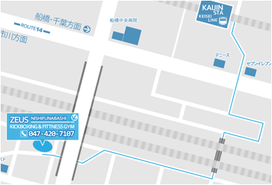 海神駅からのルートマップ（サムネイル）